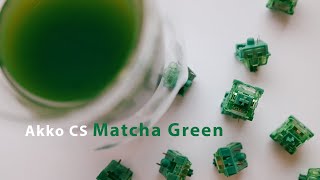 Akko CS Matcha Green Switch Review Sound Tests amp Gateron Yellow Comparison [upl. by Sakiv337]