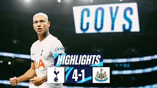 TOTTENHAM HOTSPUR 41 NEWCASTLE UNITED  PREMIER LEAGUE HIGHLIGHTS  RICHARLISON AT THE DOUBLE [upl. by Sigismundo]