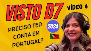 Visto D7 para Portugal  Meios de subsistência 2024 [upl. by Son]