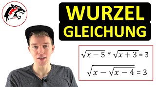 WURZELGLEICHUNGEN mit 2 Wurzeln  Mathe Tutorial [upl. by Skurnik243]