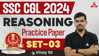 SSC CGL 2024  SSC CGL Reasoning Classes By Vinay Tiwari  SSC CGL Reasoning Practice Set 3 [upl. by Peedus]