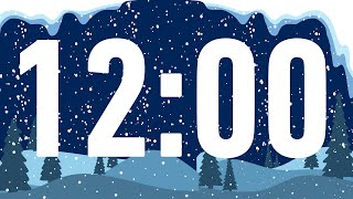 Winter Themed 12 Minute Timer Video  Snowy Day  Classroom Timer  Winter Vibes  Wintery Countdown [upl. by Ieluuk729]