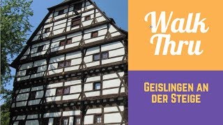 Walking through Geislingen an der Steige in GERMANY [upl. by Mundford]