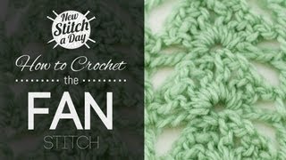 How to Crochet the Fan Stitch [upl. by Oiramad]