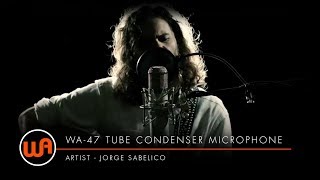 Warm Audio  Jorege Sabelico quotPersonal Jesusquot  WA47 Tube Condenser Microphone [upl. by Anillek]