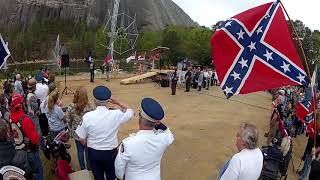 2 of 4 Confederate Memorial Service at Stone Mountain on April 6th 2019 [upl. by Nowtna]