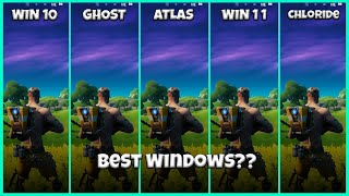 Best Windows for Gaming  Windows 10 vs Atlas OS vs Ghost OS vs Chloride OS [upl. by Htrowslle]