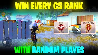 How To Win Every CS Rank With Random Players  Clash Squad Ranked Tips and Tricks  Free Fire [upl. by Tran199]