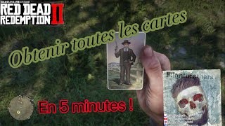 ASTUCE POUR AVOIR TOUTES LES CARTES DE PAQUET DE CIGARETTE 100  RED DEAD REDEMPTION 2 [upl. by Eelinej]