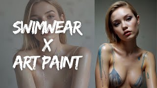 What if Swimwear X Art Paint Studio  AI Reimagine  swimwear [upl. by Eldora228]