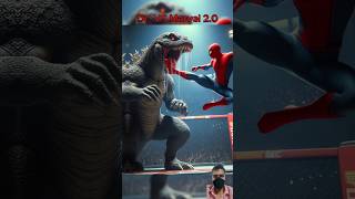 Spider man Vs Godzilla🥊 Super man take revenge 💥marvel avengers superheroworld [upl. by Fitzger]