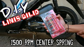 Honda beat Fi Center spring installation  Linis Gilid  Dagdag hatak sa stock [upl. by Scarlet]