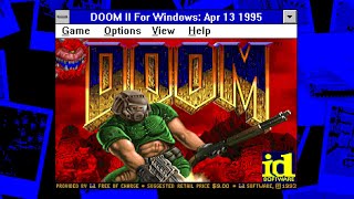 WinDoom an Early Prototype of DOOM for Windows 3x [upl. by Waddle69]