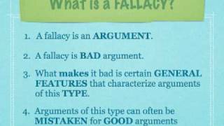 The Critical Thinker 006  Introduction to Fallacies [upl. by Horlacher]