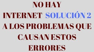 👍NO HAY INTERNET EN MI PC SOLUCIÓN DEFINITIVA2024 mi laptop no se conecta a Internet [upl. by Irod]