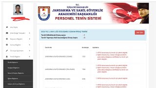 JANDARMA UZMAN ERBAŞ BAŞVURU NASIL YAPILIR BAŞVURU EKRANI [upl. by Ylloh]