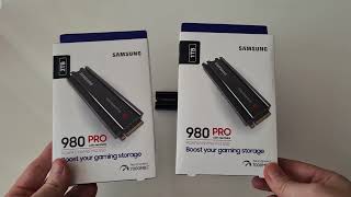 Samsung 980 PRO with Heatsink 2TB Unboxing [upl. by Colinson]