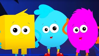 The Shapes Song and More 😀 🔴 💖 Learning songs for kids [upl. by Dnomed]