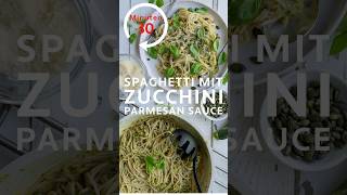 Schnelle Spaghetti mit Zucchini Parmesan Sauce  vegetarisch  einfach und lecker Mittagessen Rezept [upl. by Mallissa]