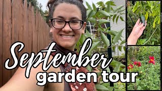 tour my suburban potager vegetable garden zone 7  September Garden Tour [upl. by Llebana]