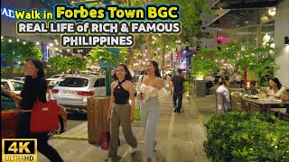 The RICH SIDE of the PHILIPPINES  FORBES TOWN BGC Walk Taguig city [upl. by Elka]