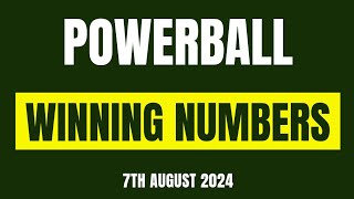 Powerball Winning Numbers7th August 2024 Jackpot Results Revealedquot [upl. by Marylee]