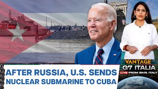 US sends Nuclear Submarine to Cuba amid Russian Warship Deployment  Vantage with Palki Sharma [upl. by Ateuqahs575]