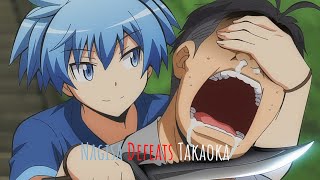 Nagisa defeats Takaoka  Nagisa Moments in Assassination Classroom anime shiotanagisa nagisa [upl. by Nojad]