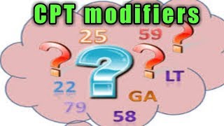 Medical codingCPT modifiers with examplePart1 [upl. by Ielirol1]