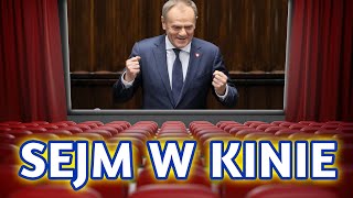 Sejm na żywo w kinie Tusk premierem Morawiecki bez wotum zaufania [upl. by Annairoc]