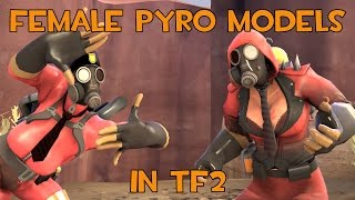 Female Pyro Model in TF2 [upl. by Jestude575]