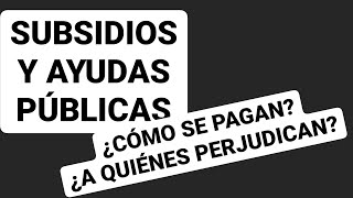 Subsidios SUBVENCIONES PÚBLICAS y ayudas del gobierno 🤑🤑 [upl. by Jemma]