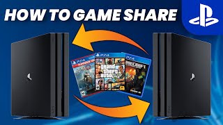 How to SHARE GAMES on your PlayStation 4 2021 EASY  SCG [upl. by Ecylla212]