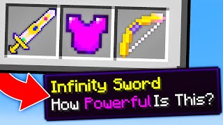 Minecraft With Custom Infinity Items [upl. by Rriocard415]