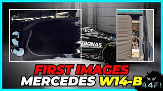 First images of the W14B from Mercedes straight from Monaco [upl. by Atinej808]