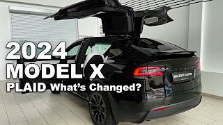 New 2024 Tesla Model X Plaid Review With New Cameras Interior Gadgets And More [upl. by Ahtamas288]