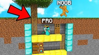 MINECRAFT NOOB Vs PRO EL MEJOR ESCONDITE SECRETO BAJO TIERRA [upl. by Ahsinut324]