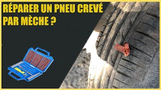 Comment réparer un pneu crévé avec un kit crevaison Mèche  Tutoriel [upl. by Trinidad]