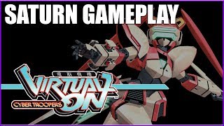 Cyber Troopers VirtualOn  Sega Saturn  Gameplay  HD  LongPlay [upl. by Hescock]