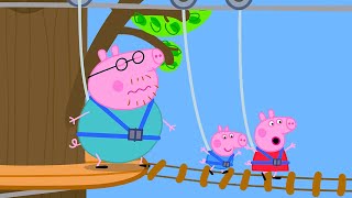 The Very Wobbly Bridge 🪵  Peppa Pig Official Full Episodes [upl. by Aneerhs]