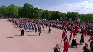 Voksen Skoles Musikkorps  17 mai på NRK 2018 [upl. by Alexina]