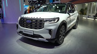 2023 Ford Explorer Platinum Edition Exterior Interior Space Video 4K [upl. by Ihp86]