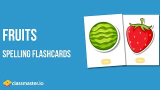 Fruits  English Flashcards [upl. by Cerelly530]