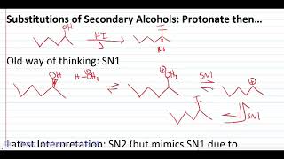 Substitutions of Alcohols in Acidic Conditions [upl. by Aylat502]