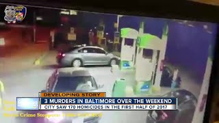 3 murders reported in Baltimore over the weekend [upl. by Albertine]