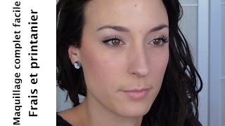 Maquillage printanier et frais Clarins Opalescence  Routine complète simple [upl. by Aihcila]