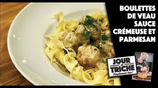 Boulettes de veau sauce crémeuse et parmesan [upl. by Isewk]