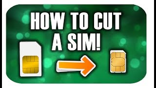 How to Cut a MicroMini Sim into a Nano Sim 2017 [upl. by Keverian]