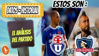 Estos son datos del Universidad de Chile vs Colo Colo Historial análisis y como vienen los equipos [upl. by Walworth]