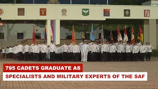 795 Cadets Graduate as Specialists and Military Experts of the SAF [upl. by Lanuk]